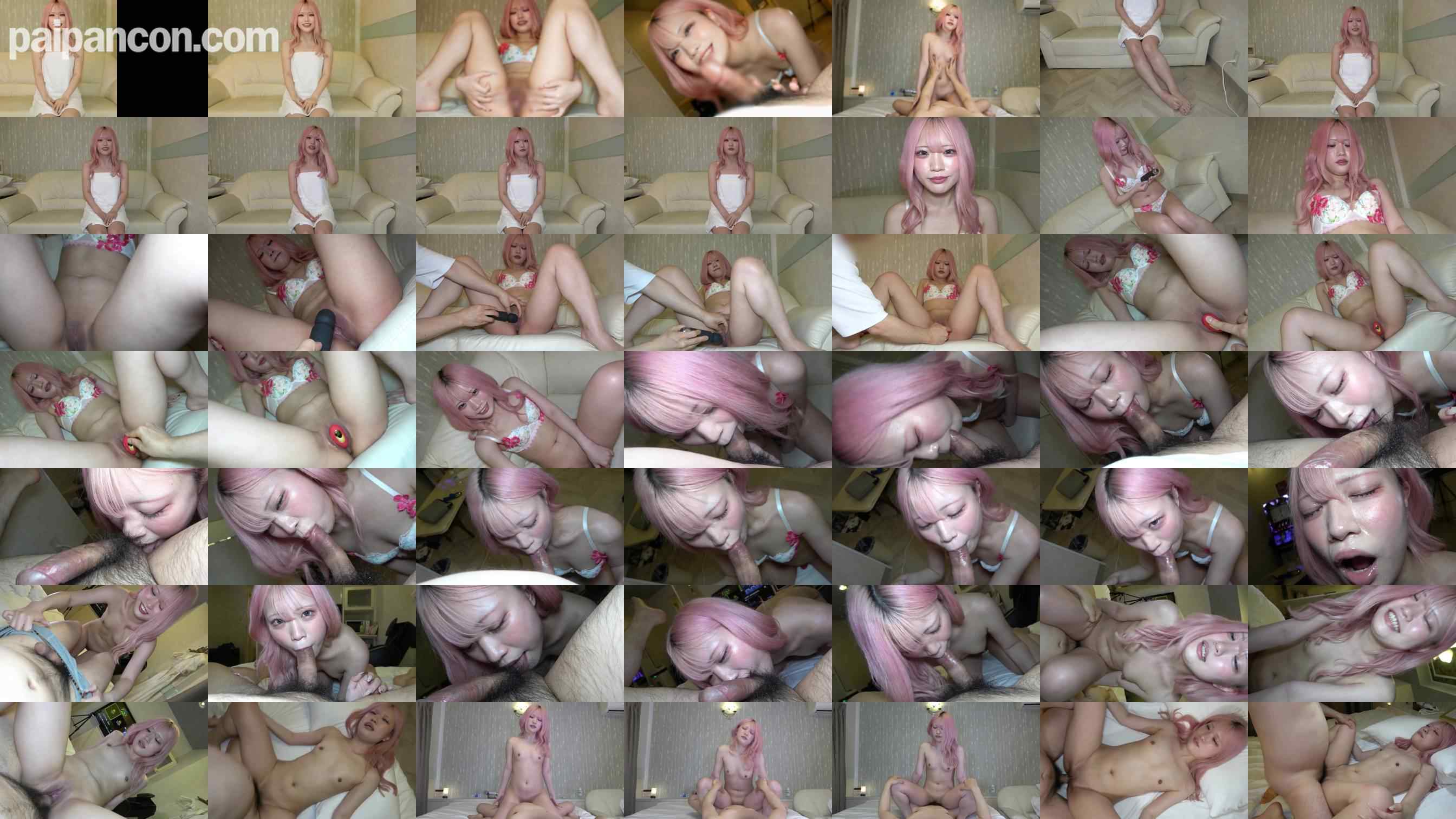 FC2-PPV-4689842 - 【無】メチャ可愛い！派手色髪系の女性はエロい…？「エッチなこと大好き⤴」らしいです！さらに初顔射に初中だし収録！※特典高画質 grid.jpg